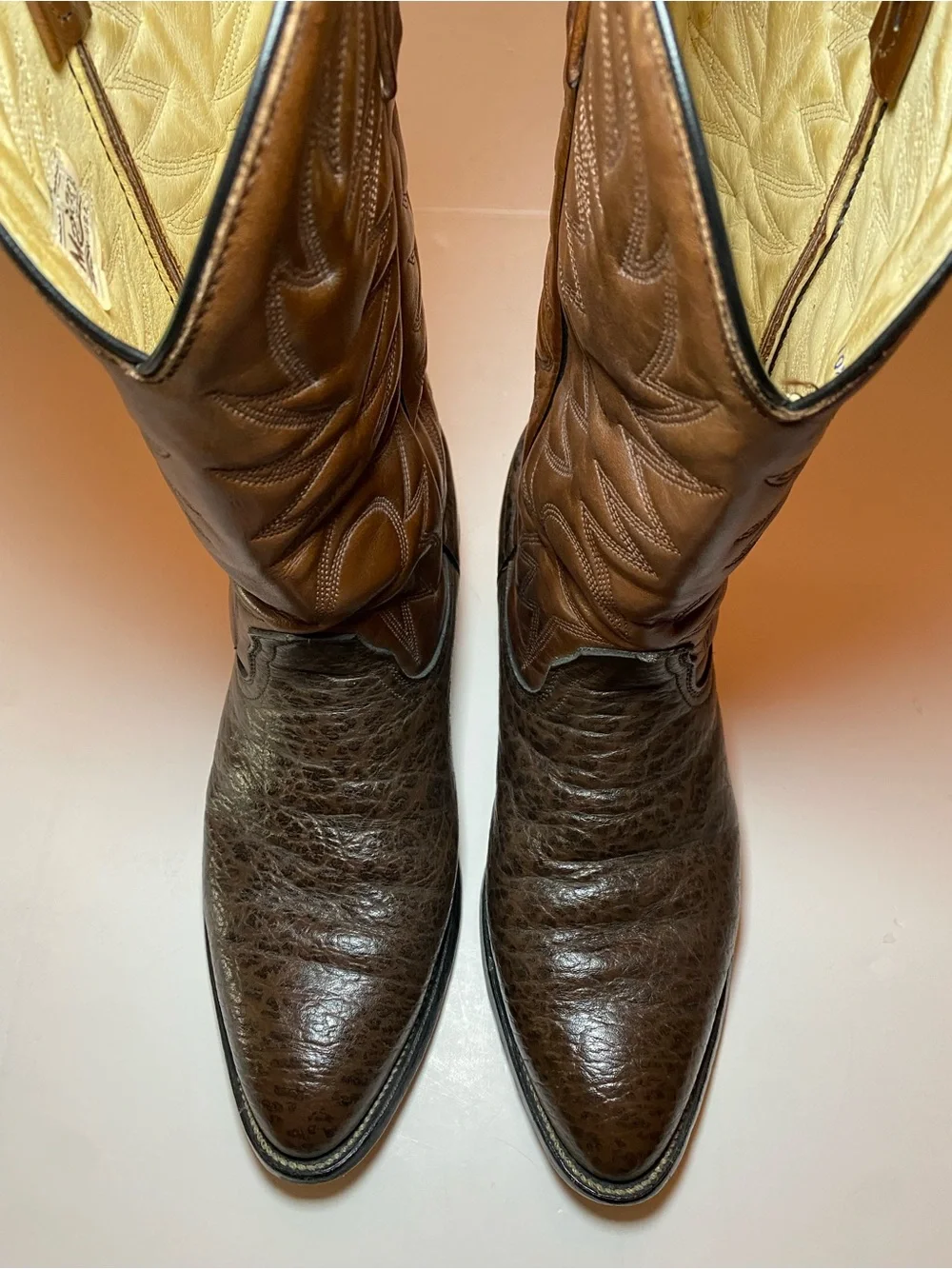 Mason Made in USA Brown Leather Western Boots size 10.5 D